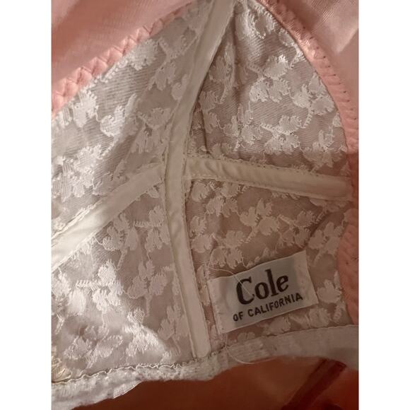 Vintage Cole One Piece swimsuit size L 50's/60's retro pink - Picture 6 of 8